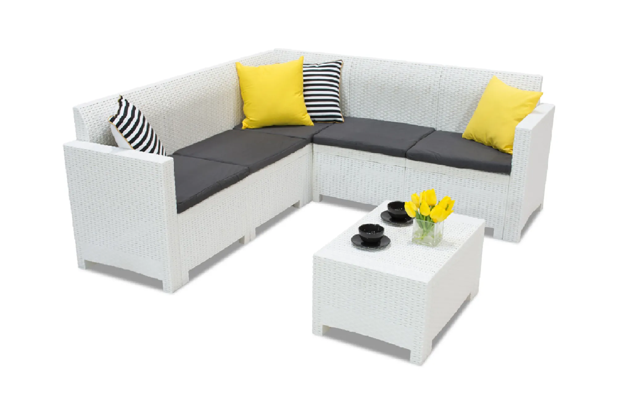 Set salotto da esterno Somnus, 100% Made in Italy,<Dmora Clearance