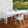 Set tavolo e sedie Arret, 100% Made in Italy,<Dmora Discount