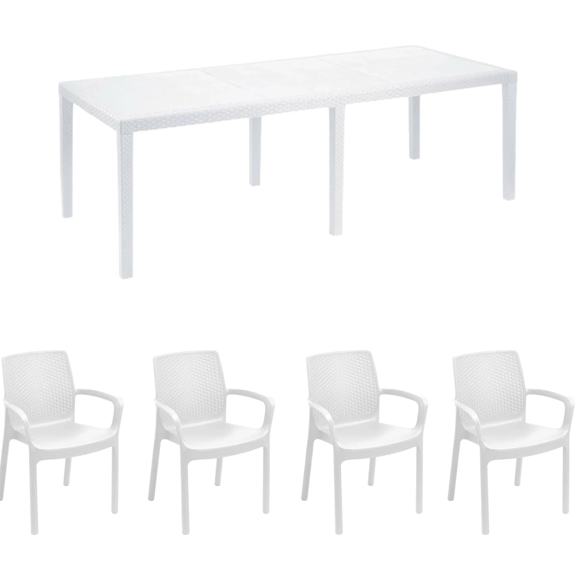 Set tavolo e sedie Arret, 100% Made in Italy,<Dmora Discount