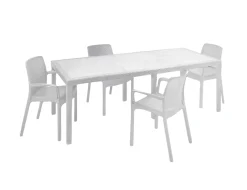 Set tavolo e sedie Arret, 100% Made in Italy,<Dmora Discount