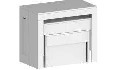 Set tavolo e sedie Auditore, 66x25h45 cm,<Dmora Store