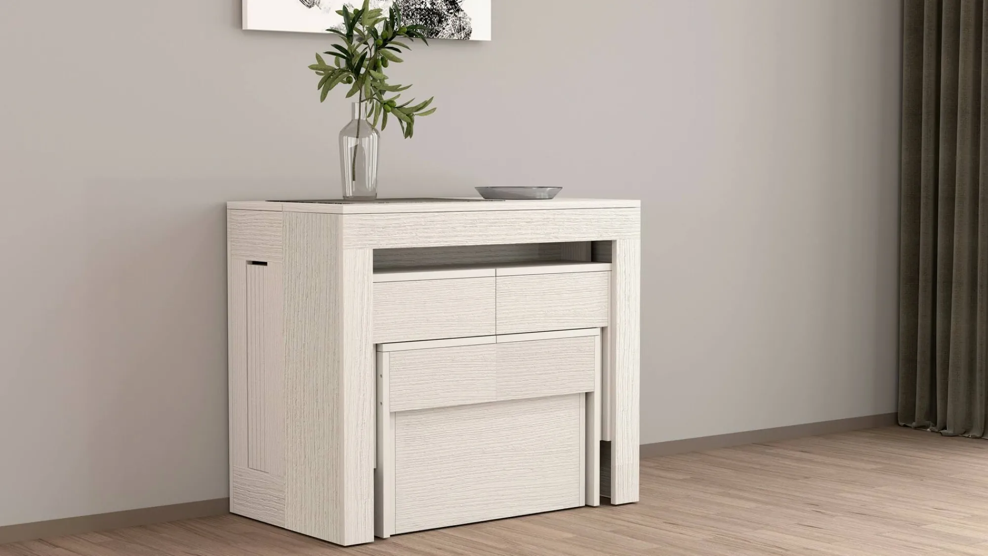 Set tavolo e sedie Auditore, 66x25h45 cm,<Dmora New