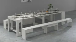 Set tavolo e sedie Auditore, 66x25h45 cm,<Dmora New