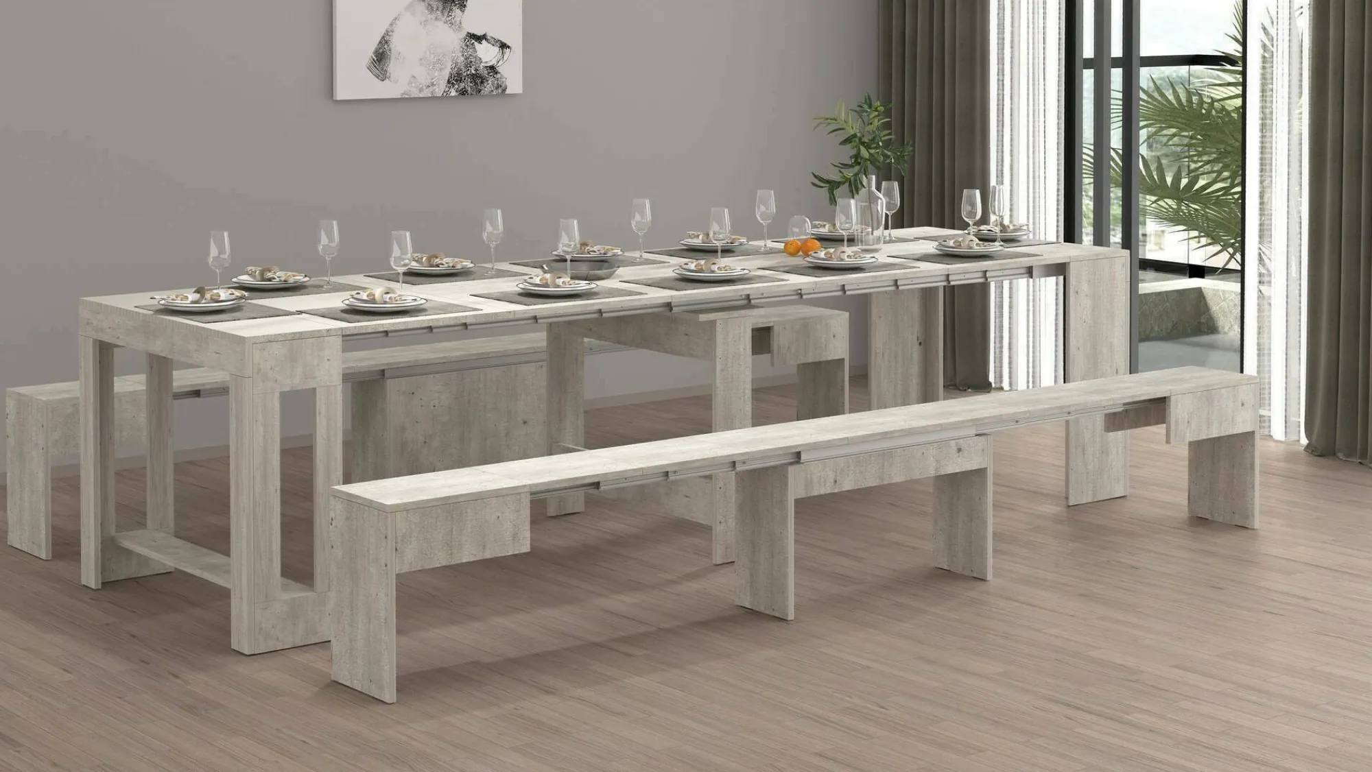 Set tavolo e sedie Dadamoni, 66x25h45 cm,<Dmora Store