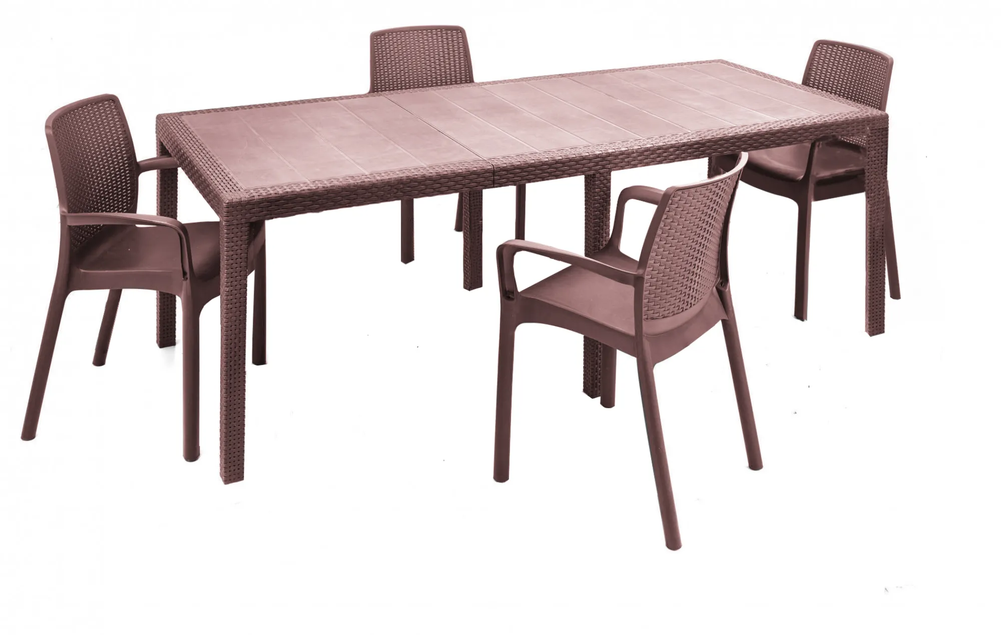 Set tavolo e sedie Dantonaz, 100% Made in Italy,<Dmora New