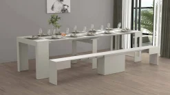 Set tavolo e sedie Dardizzon, 66x25h45 cm,<Dmora Cheap