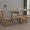 Set tavolo e sedie Dardizzon, 66x25h45 cm,<Dmora Discount