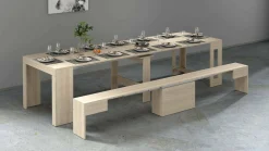 Set tavolo e sedie Dardizzon, 66x25h45 cm,<Dmora New