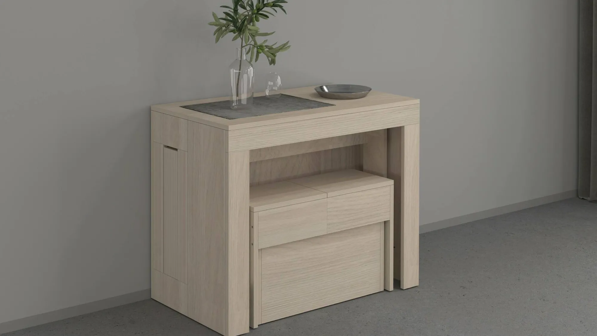 Set tavolo e sedie Dardizzon, 66x25h45 cm,<Dmora New