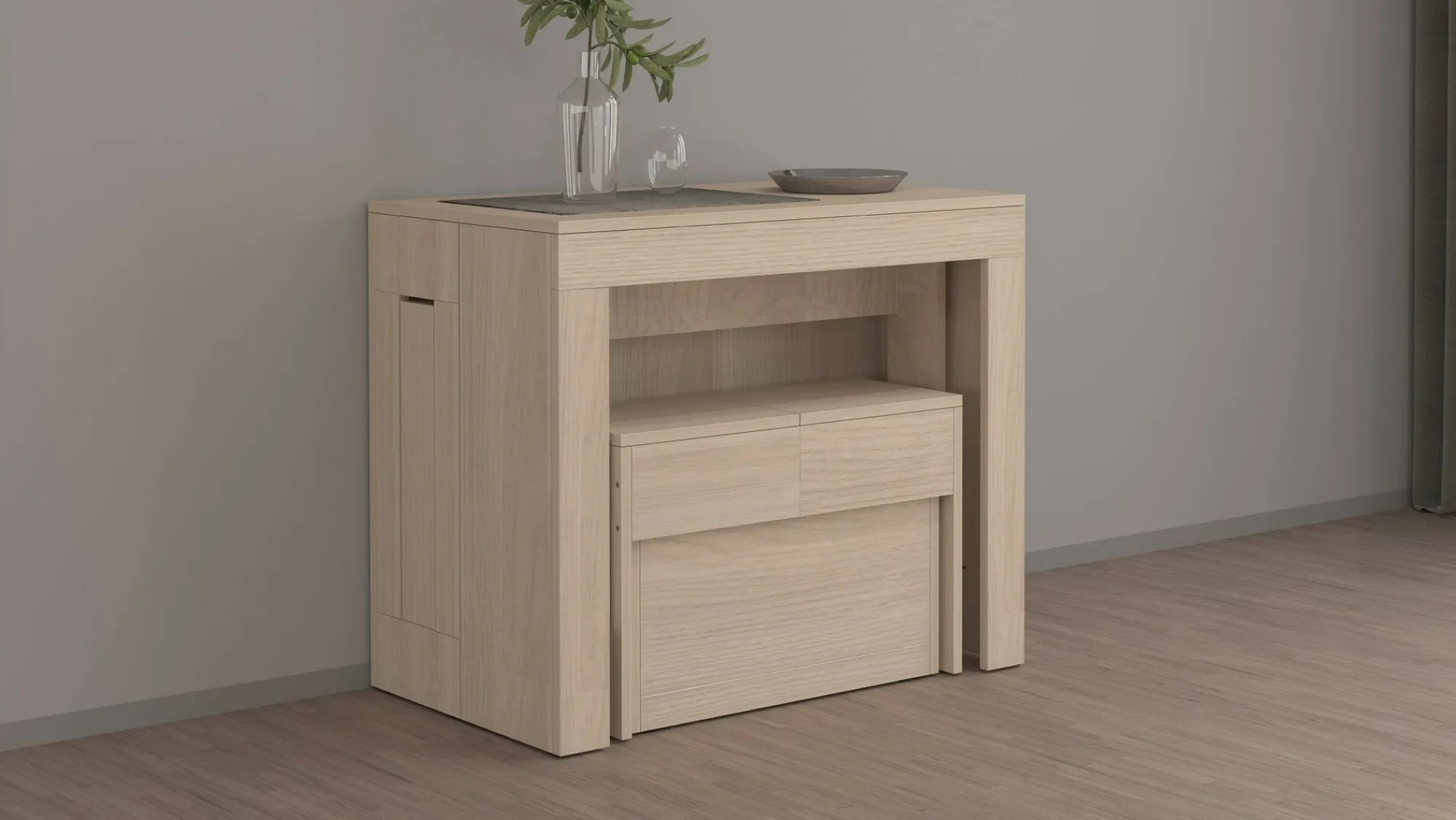 Set tavolo e sedie Dardizzon, 66x25h45 cm,<Dmora New