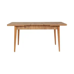 Set tavolo e sedie Dquagliat, Quercia e Cemento<Dmora Sale
