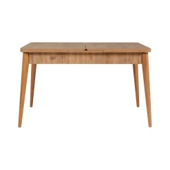 Set tavolo e sedie Dquagliat, Quercia e Cemento<Dmora Cheap