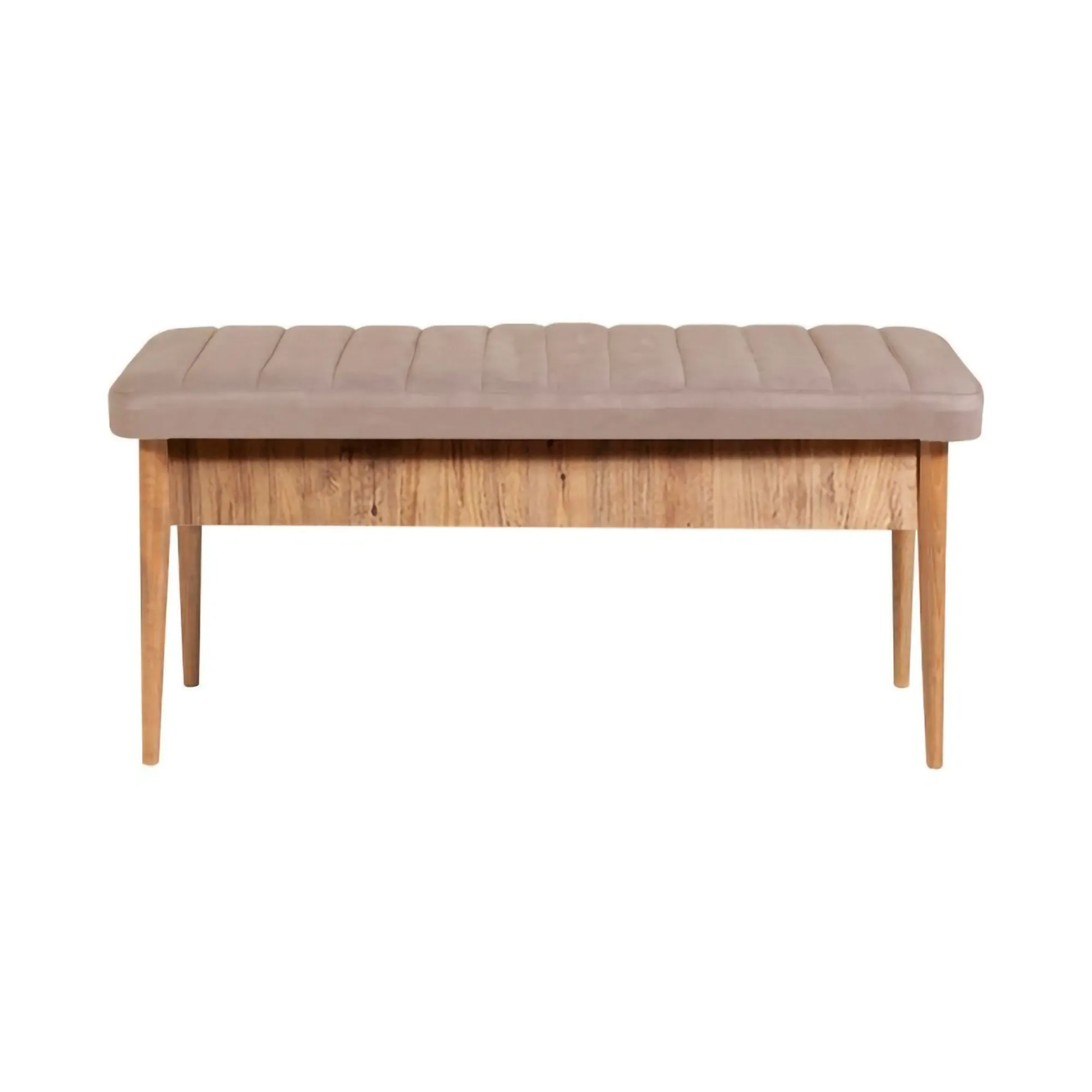 Set tavolo e sedie Dquagliat, Quercia e Cemento<Dmora Cheap