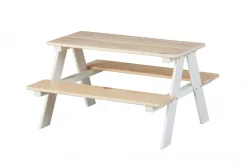 Set tavolo e sedie Norden, Set per la sala da pranzo, Composizione tavolo e sedie, Kit salotto salvaspazio, 90x50 h82 cm,<Dmora Flash Sale