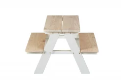 Set tavolo e sedie Norden, Set per la sala da pranzo, Composizione tavolo e sedie, Kit salotto salvaspazio, 90x50 h82 cm,<Dmora Online