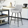 Sgabello Moore, 55x55 h109 cm, Nero e Grigio<Dmora Store
