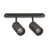 Sistema luce binario EGO TRACK DOUBLE 16W 4000K DALI BK, 19 x 4 x h13 cm,<Dmora Discount