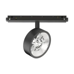 Sistema luce binario EGO TRACK FLAT SINGLE 09W 3000K DALI BK, 23 x 5 x h14 cm,<Dmora Fashion