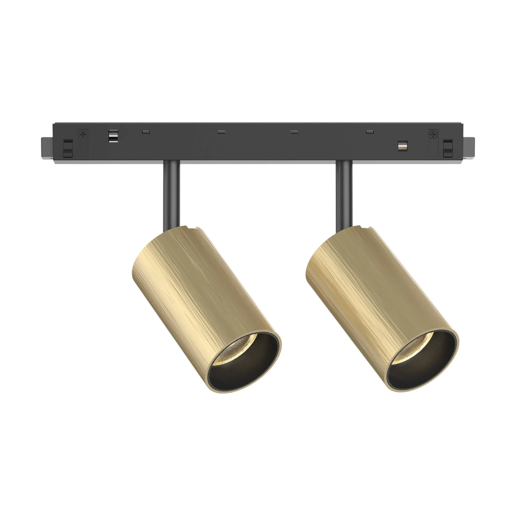 Sistema luce binario EGO TRACK DOUBLE 16W 3000K ON-OFF GD, 19 x 4 x h13 cm,<Dmora Fashion