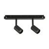 Sistema luce binario EGO TRACK DOUBLE 05W 3000K DALI BK, 19 x 3 x h10 cm,<Dmora New