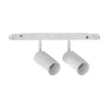 Sistema luce binario EGO TRACK DOUBLE 16W 3000K ON-OFF WH, 19 x 4 x h13 cm,<Dmora Clearance