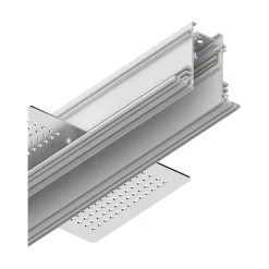 Sistema luce binario EGO PROFILE RECESSED 1000 mm WH, 100 x 6 x h5 cm,<Dmora Cheap