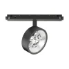 Sistema luce binario EGO TRACK FLAT SINGLE 09W 3000K ON-OFF BK, 19 x 5 x h14 cm,<Dmora Cheap