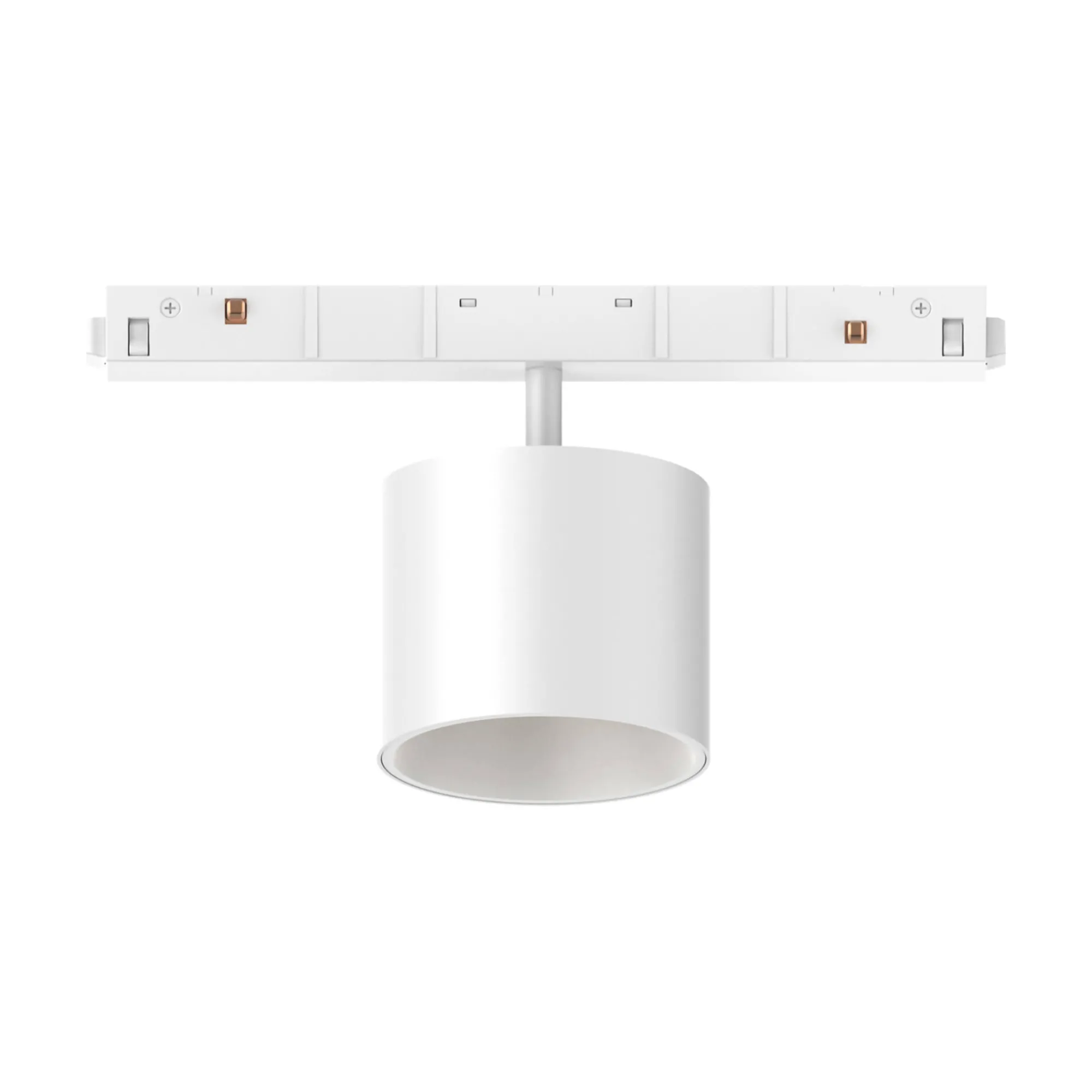 Sistema luce binario EGO TRACK SINGLE BIG 10W 3000K ON-OFF WH, 19 x 7 x h11 cm,<Dmora New