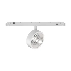 Sistema luce binario EGO TRACK FLAT SINGLE 09W 3000K ON-OFF WH, 19 x 5 x h14 cm,<Dmora Store