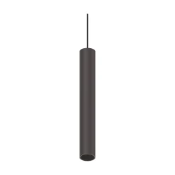 Sistema luce binario EGO PENDANT TUBE 12W 3000K ON-OFF BK, 19 x 4 x h55 cm,<Dmora New