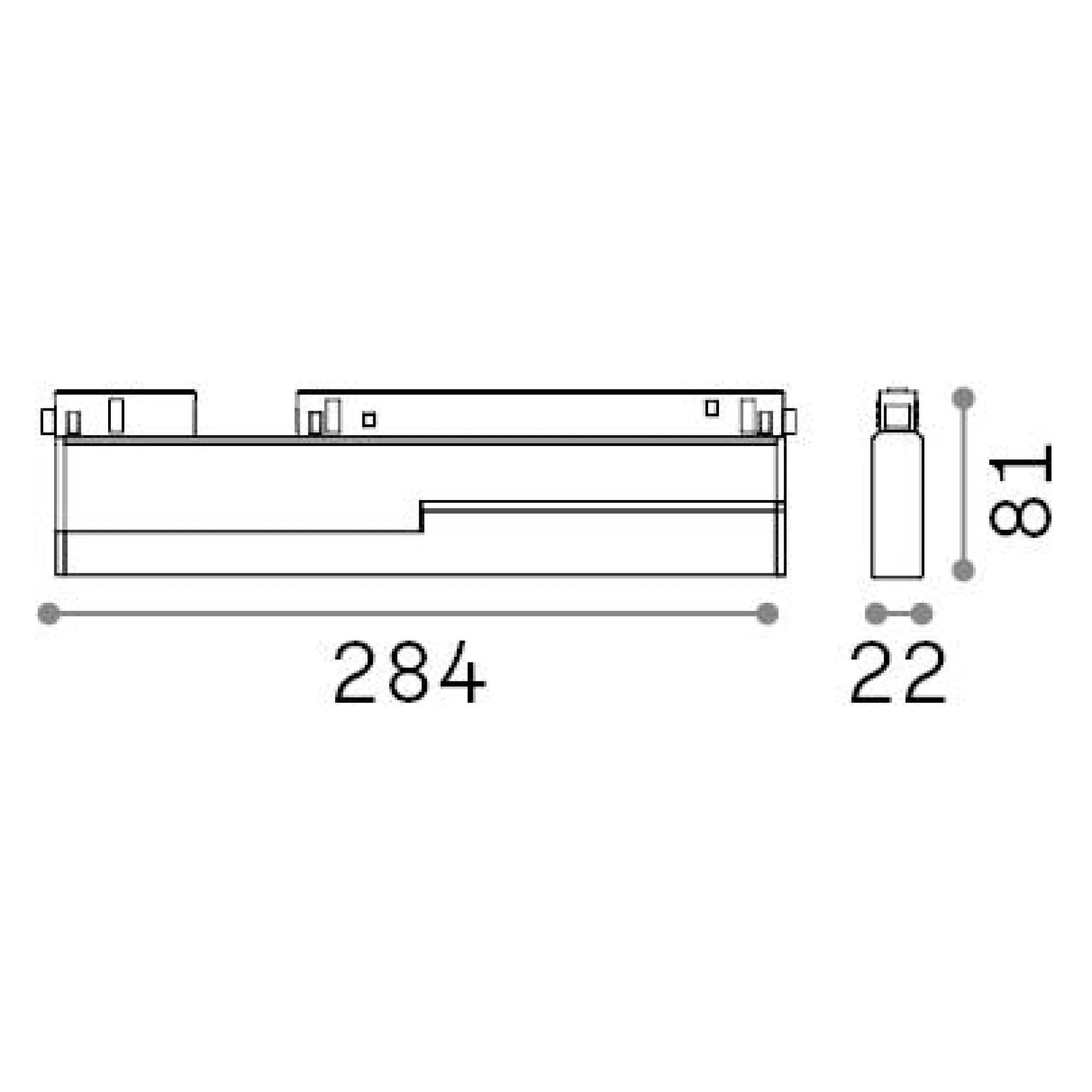 Sistema luce binario EGO FLEXIBLE ACCENT 13W 3000K 1-10V WH, 28 x 2 x h9 cm,<Dmora Cheap