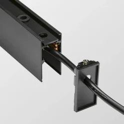 Sistema luce binario EGO PROFILE HIGH 2000 mm BK, 200 x 3 x h5 cm,<Dmora Cheap