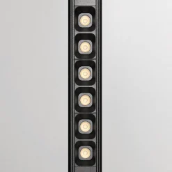 Sistema luce binario EGO ACCENT 07W 3000K ON-OFF BK, 19 x 2 x h4 cm,<Dmora Discount