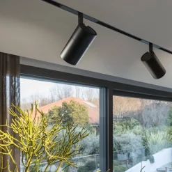 Sistema luce binario EGO TRACK SINGLE 19W 3000K ON-OFF BK, 19 x 7 x h19 cm,<Dmora Discount
