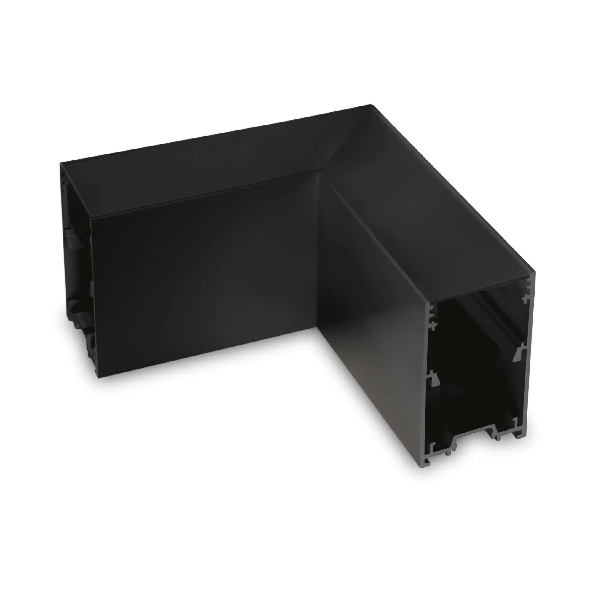 Sistema luce binario FLUO CORNER BLINDED BK, 15 x 15 x h8 cm,<Dmora Cheap