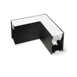 Sistema luce binario FLUO CORNER 4000K BK, 15 x 15 x h8 cm,<Dmora Discount