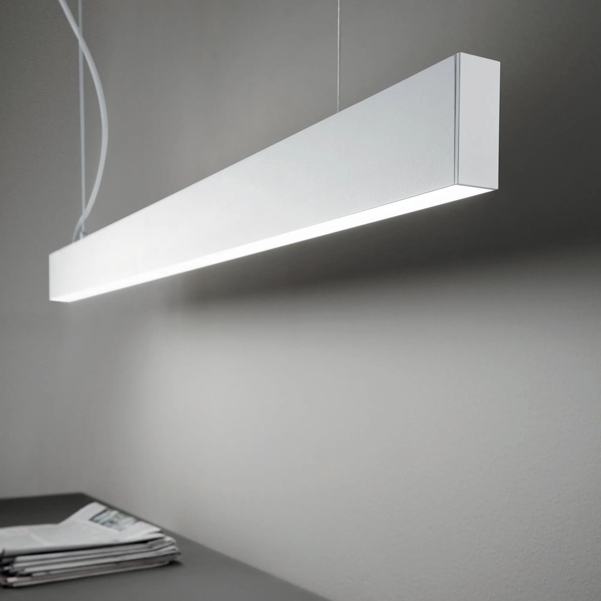 Sistema luce binario STEEL WIDE 4000K WH, 107 x 4 x h8 cm,<Dmora Flash Sale