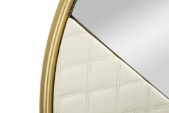 Specchio Bozzole, 80x3 h80 cm, Bianco e Oro<Dmora Fashion