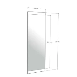 Specchio Dcarnesecch, 120x2 h40 cm,<Dmora Flash Sale