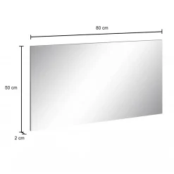 Specchio Dmanieri, cm 80x2h60,<Dmora Clearance