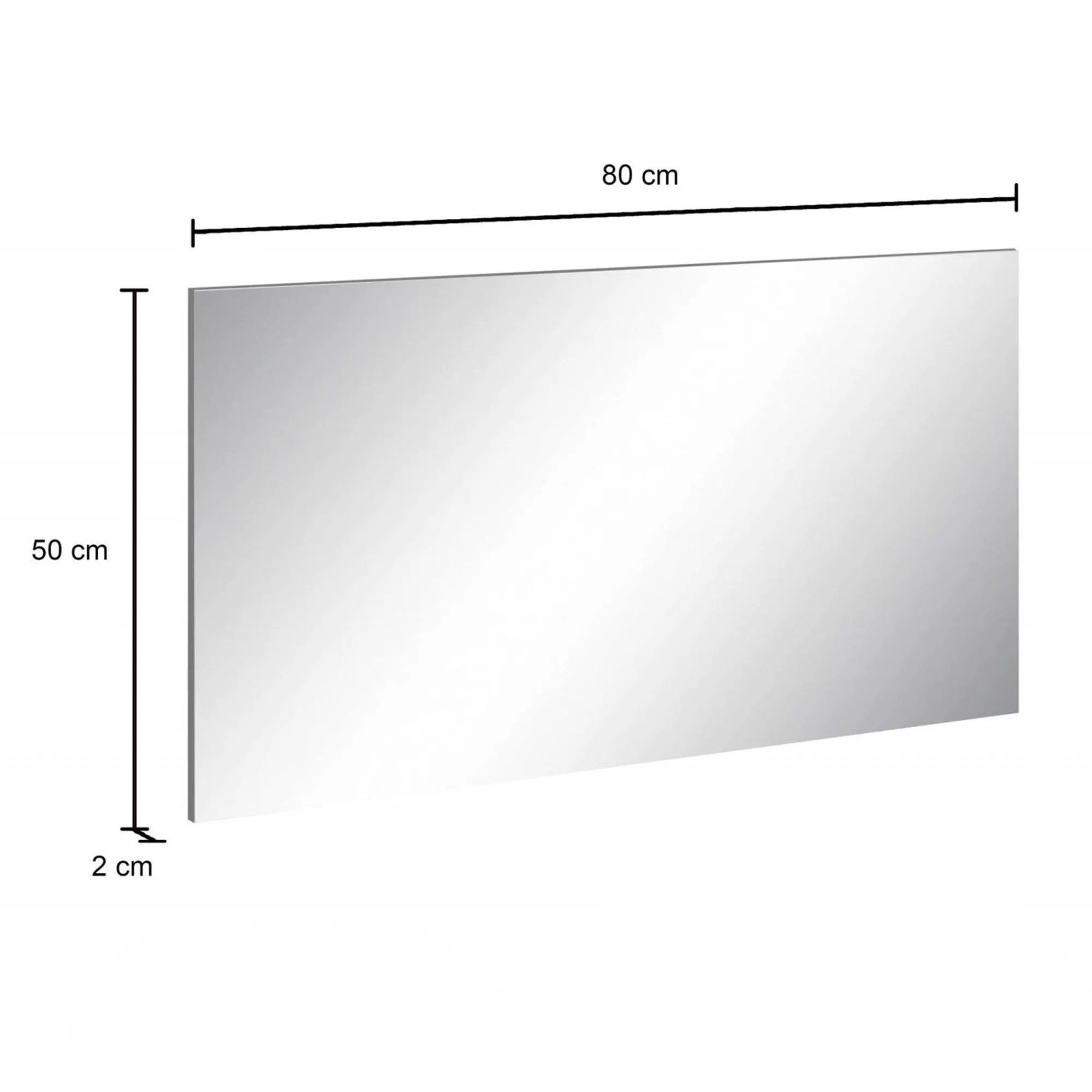 Specchio Dmanieri, cm 80x2h60,<Dmora Clearance