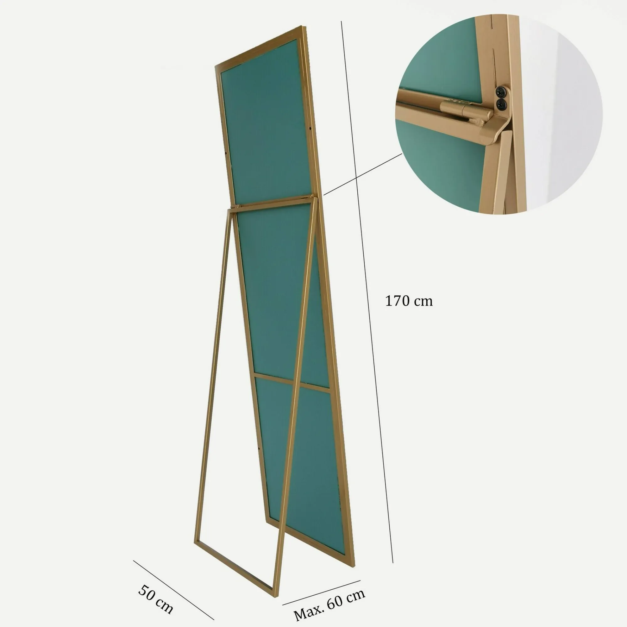 Specchio Dmontorfan, 50x60 h170 cm,<Dmora New