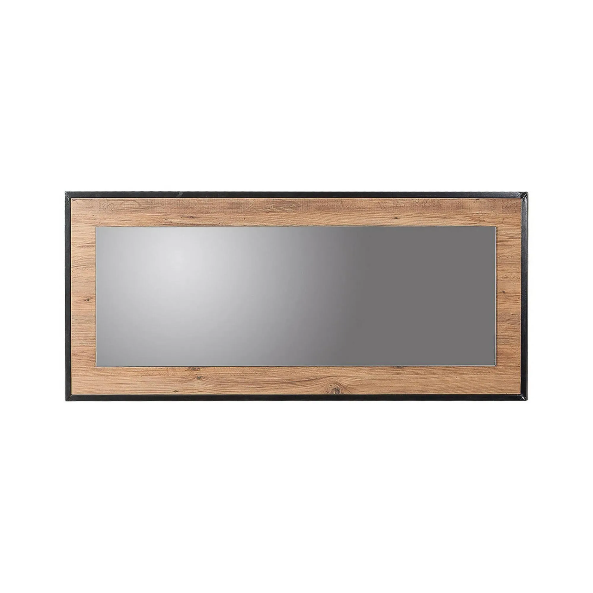 Specchio Dpiraccin, 110x2 h60 cm, Quercia e Nero<Dmora New