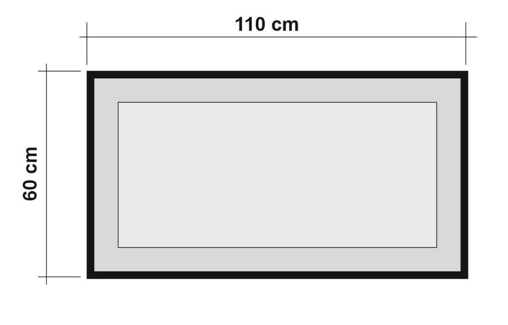 Specchio Dpiraccin, 110x2 h60 cm, Quercia e Nero<Dmora New