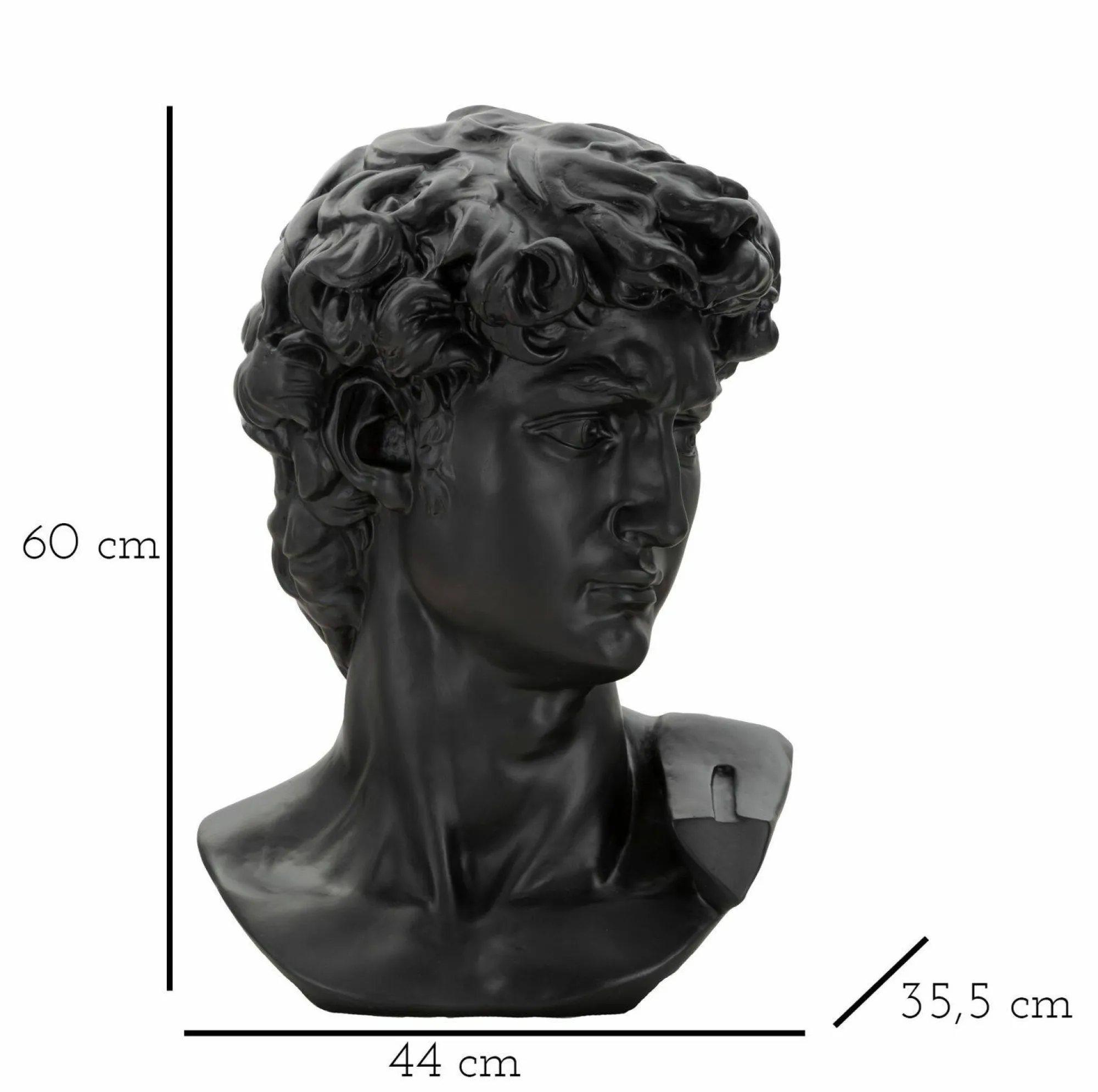 Statua Acquerello, 44x36 h60 cm,<Dmora Clearance