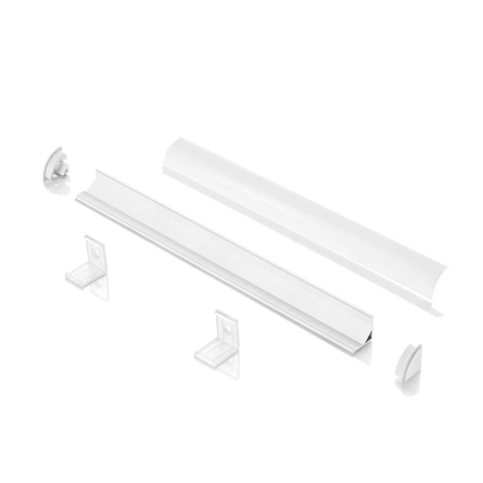Striscia Led SLOT ANG TONDO D16xD16 1000 mm WH, 100 x 2 x h2 cm,<Dmora Discount