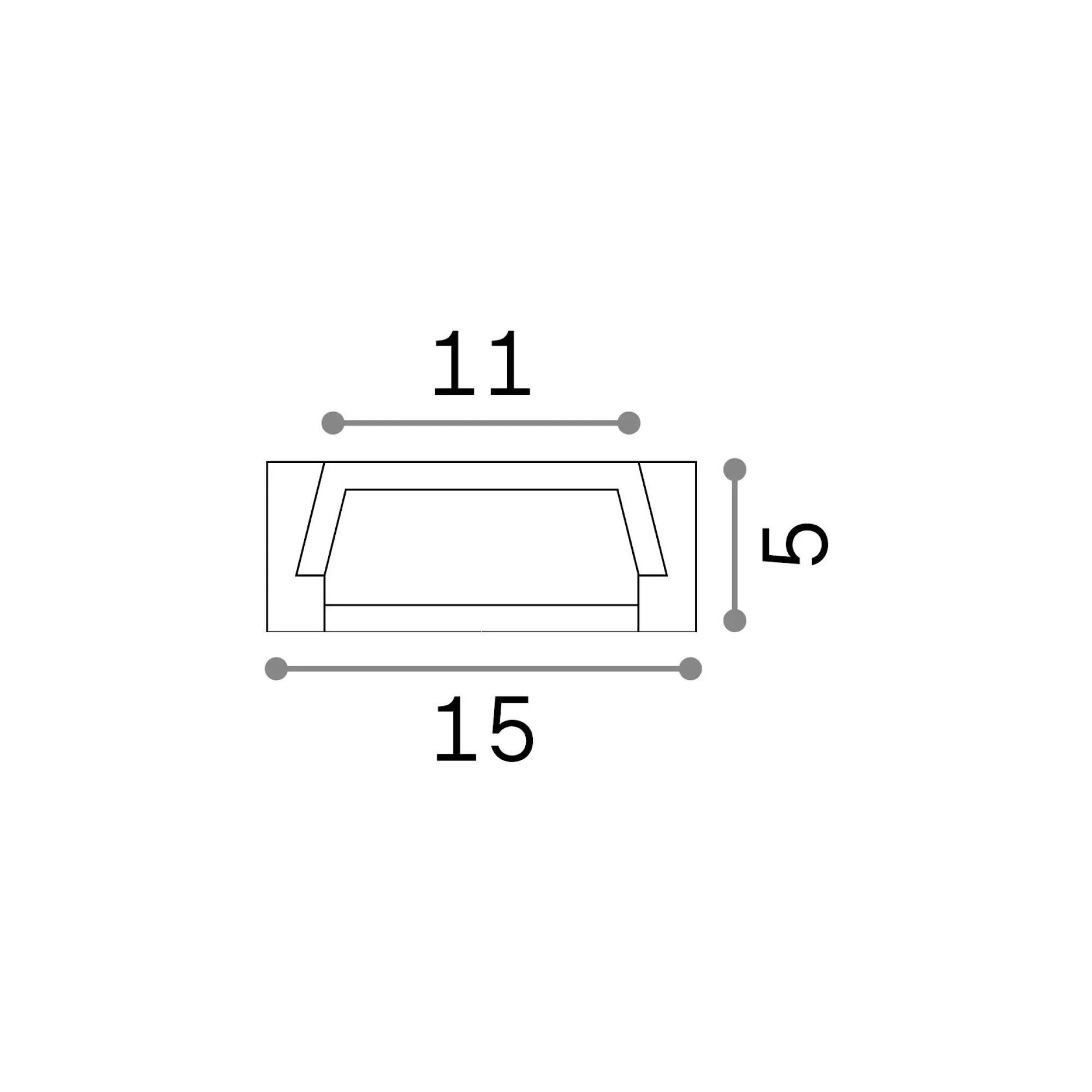 Striscia Led SLOT SUR D15xD5 3000 mm AL, 300 x 2 x h1 cm,<Dmora Fashion