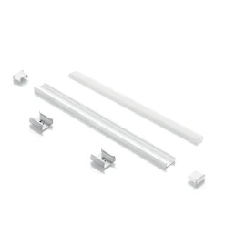 Striscia Led SLOT SUR D15xD5 3000 mm WH, 300 x 2 x h1 cm,<Dmora Shop