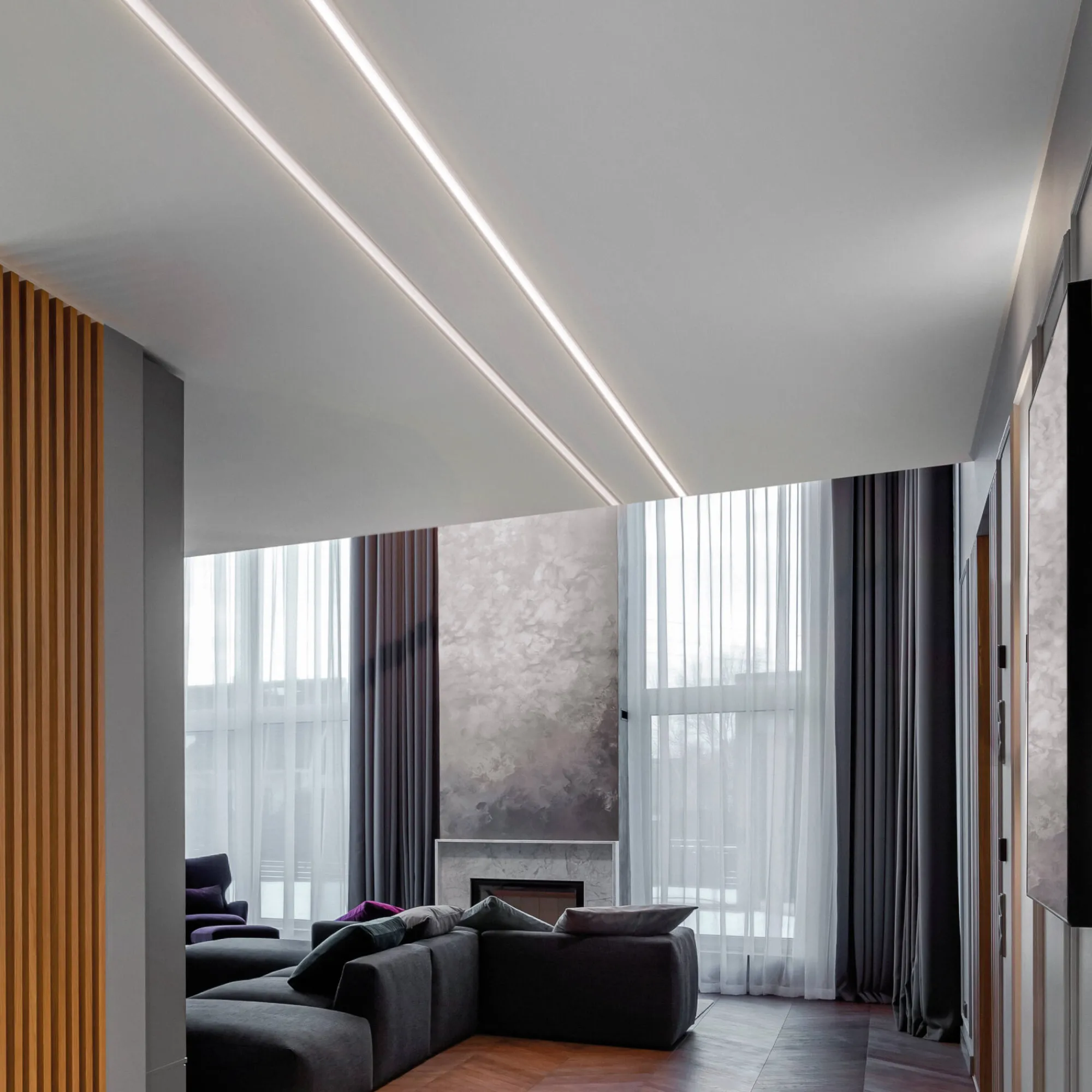 Striscia Led SLOT SUR D15xD5 2000 mm WH, 200 x 2 x h1 cm,<Dmora Online