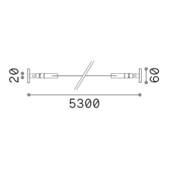 Striscia Led TESI 05 MT , 530 x 6 x h6 cm,<Dmora Online